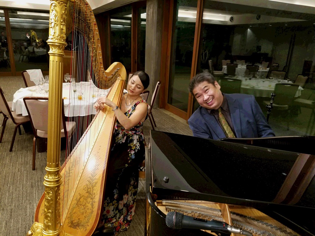 平田文一(pf)&新井コルッチ薫(harp)DUO